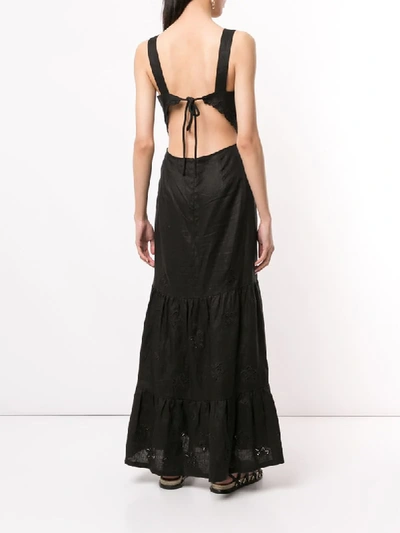 Shop Sir Alena Flared Maxi Dress In Black