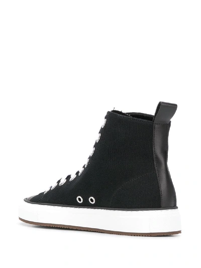 Common Projects High Sneakers Gold Foil Article Stamp At Heel Counter In Black