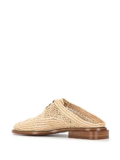 Shop Robert Clergerie Jaly Mules In Neutrals
