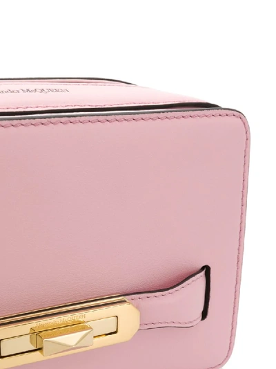 Shop Alexander Mcqueen Small Lock Camera Bag In Pink