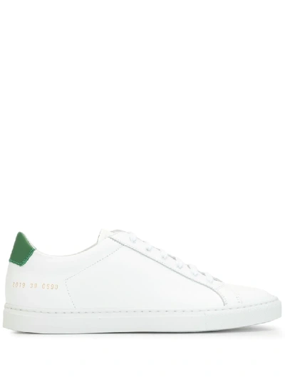 Common Projects Achilles Retro Low Top Leather Sneakers In White