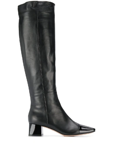 Shop Gianvito Rossi 50mm Cap Toe Boots In Black