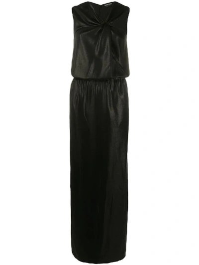 Shop Tom Ford Asymmetric Neck Dress In Black