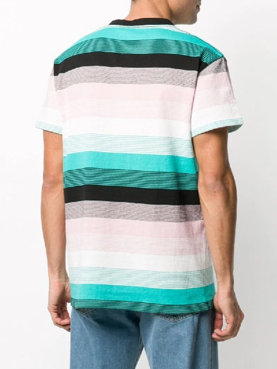 Shop Loewe Striped T-shirt In Green