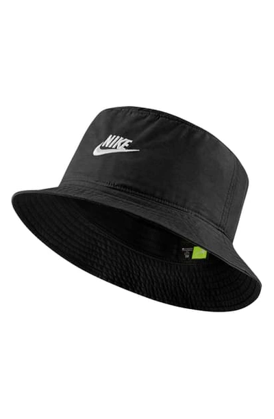 Nike Corduroy Bucket Hat In Black