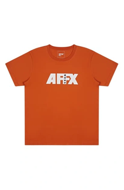 Shop Affix Workwear Logo Graphic Tee In Orange