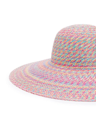 Shop Maison Michel Blanche Straw Hat In Multicolor