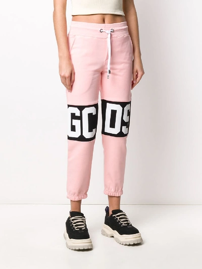 Shop Gcds Logo Sweatpants In Pink