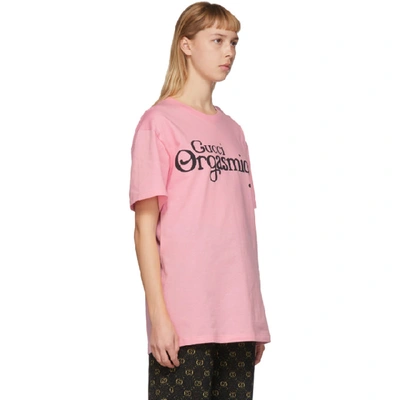 Shop Gucci Pink  Orgasmique T-shirt In 5594 Pink