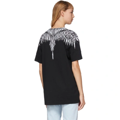 Shop Marcelo Burlon County Of Milan Black And White Sharp Wings T-shirt In Black/white