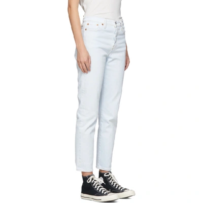 Shop Levi's Levis Blue Wedgie Fit Icon Jeans In Faint Heart