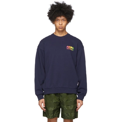 Shop Napa By Martine Rose Navy B-perran Sweatshirt In Blue