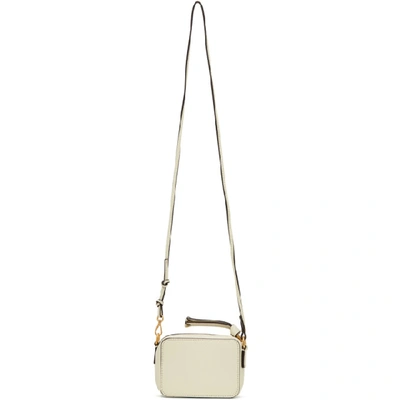 Shop Chloé Chloe White Mini Marcie Shoulder Bag In 119 Nat Wht