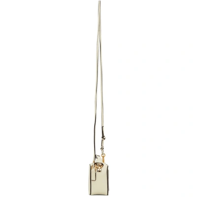 Shop Chloé Chloe White Mini Marcie Shoulder Bag In 119 Nat Wht