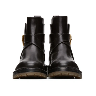 Shop Chloé Chloe Black Diane Boots In 001 Black