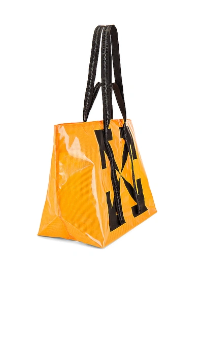 Shop Off-white Tyvek Tote In Orange