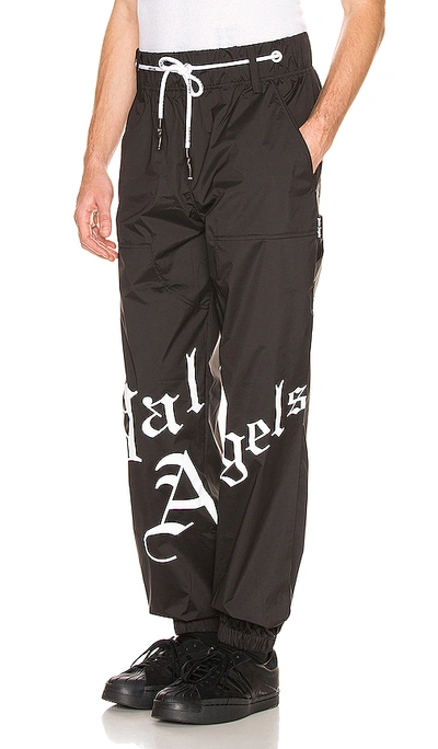 Shop Palm Angels New Gothic Sweatpants In Black & White