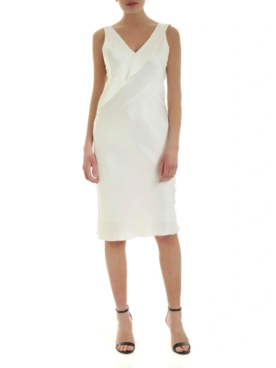 Shop Helmut Lang Sash Dress In White