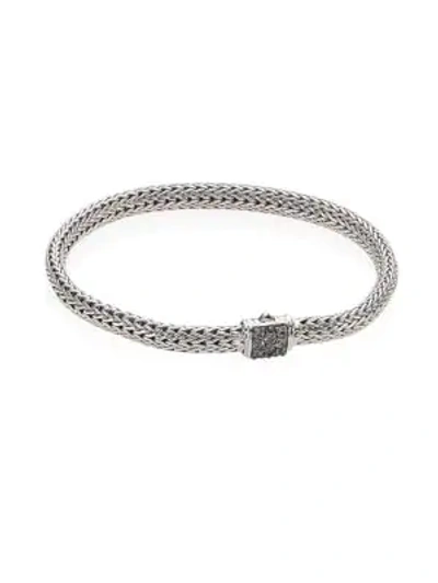 Shop John Hardy Women's Classic Chain Gemstone & Sterling Silver Extra-small Bracelet In Grey Sapphire
