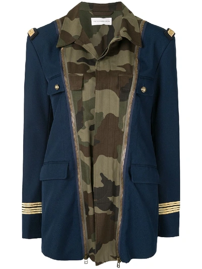 Shop Faith Connexion Military Detail Jacket In Blue