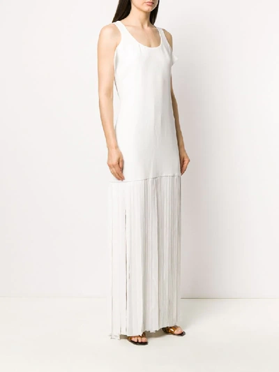 Shop Bevza Wenjing Maxi Dress In White