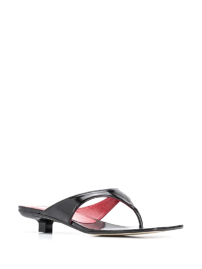 Shop By Far Jack 30mm Flip Flop Sandals In Black