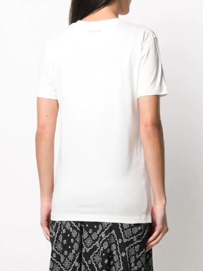 Shop Paul Smith Bunny Print T-shirt In White