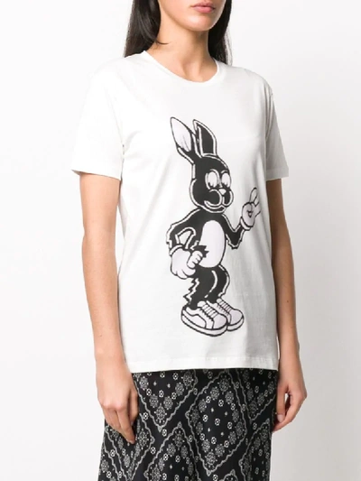 Shop Paul Smith Bunny Print T-shirt In White