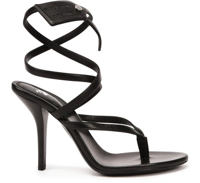 Shop Off-white Ziptie Sandals In Black