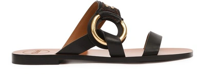 Shop Chloé Demi Sandals In Black