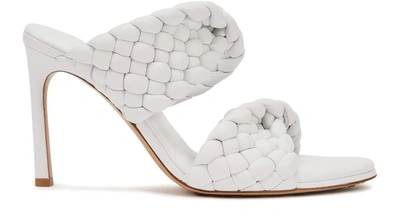 Shop Bottega Veneta Curve Sandals In Bianco