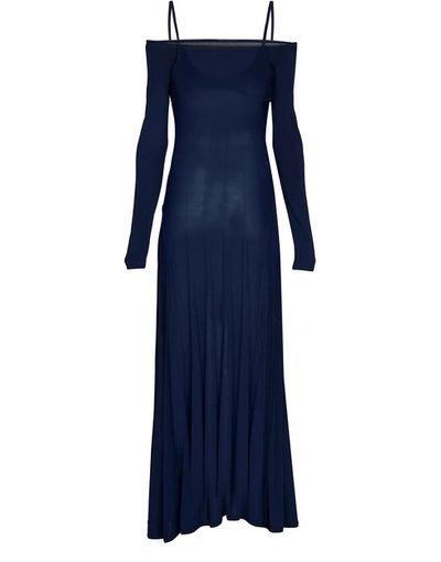 Shop Jacquemus Valensole Dress In Navy
