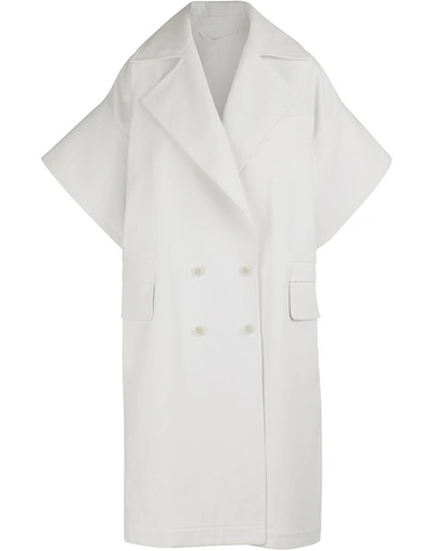 Shop Max Mara Micio Coat In Optical White