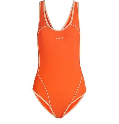 Shop Aalto One-piece Bathing Suit In Orange