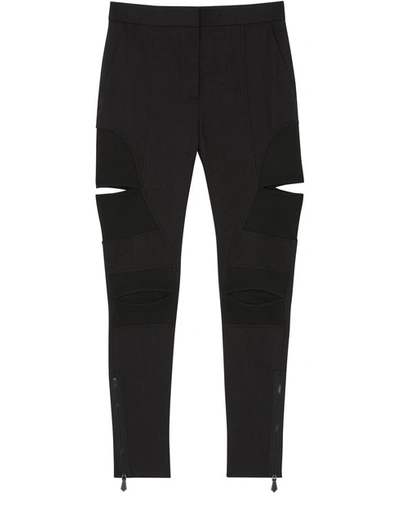 Shop Burberry Slim Fit Pants In Black