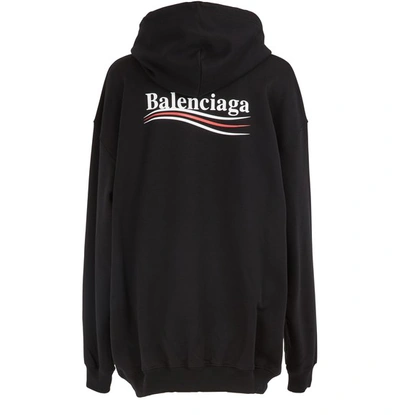 Shop Balenciaga Hoodie In Black