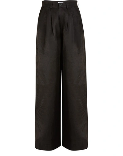 Shop Anine Bing Carla Pants In Black