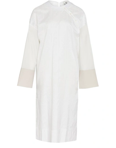 Shop Acne Studios Dress In Ivory White