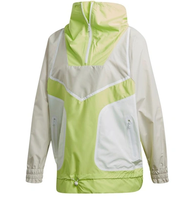 Shop Adidas By Stella Mccartney Windbreaker Jacket In Cbrown/sefrye/white
