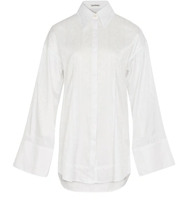 Shop Acne Studios Shirt In Ivory White