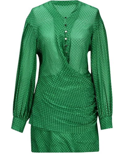 Shop Roseanna Darlene Dress In Vert Chlorophylle