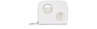 Shop Off-white Hole Zip Card Holder In White