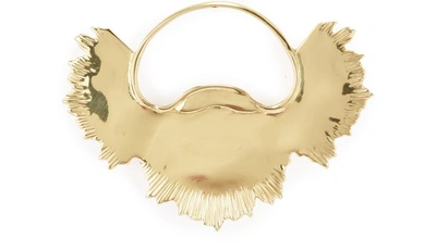 Shop Patou Sunray Brooch In Gold