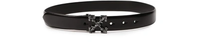 Shop Off-white Arrow Twist Belt In Black