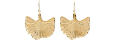 Shop Aurelie Bidermann Biloba Earrings In Gold