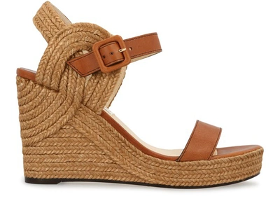 Shop Jimmy Choo Delphi 100 Sandals In Cuoio