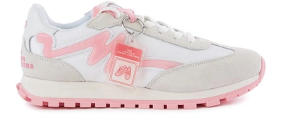Shop Marc Jacobs Jogger Sneakers In White Pink