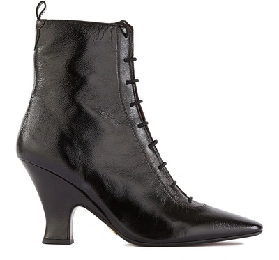 Shop Marc Jacobs The Victorian Leather Boots In Black