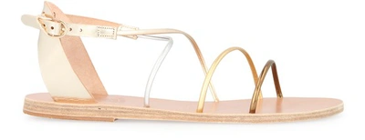 Shop Ancient Greek Sandals Meloivia Sandals In Metallic Mix