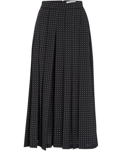 Shop Max Mara Polka-dots Skirt In Black